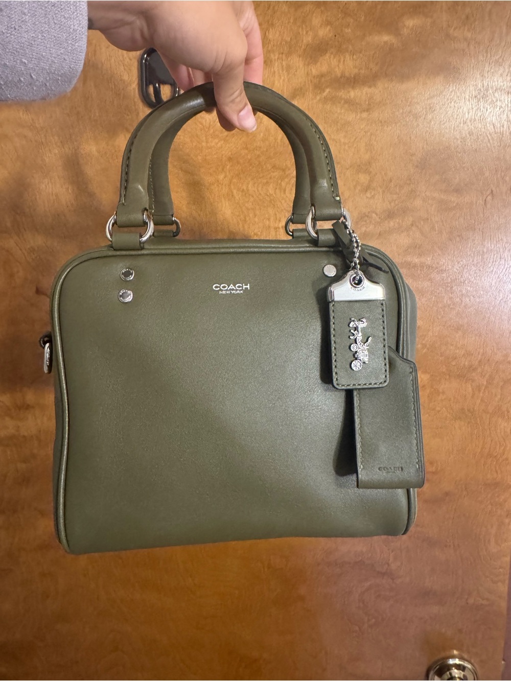 COACH Olive Green Rogue Cube 20